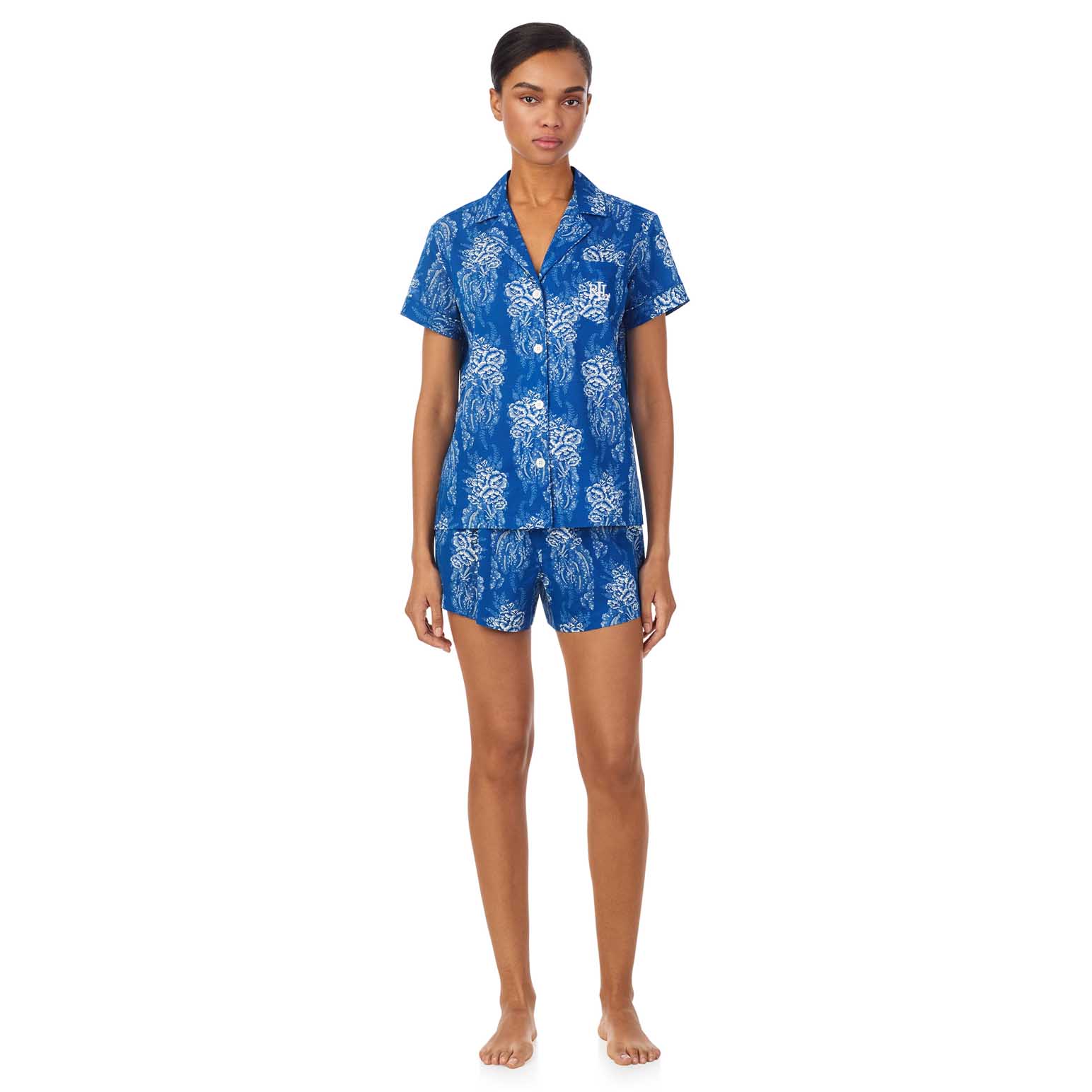 Lauren Ralph Lauren Classic Lawn S/S Notch Collar Boxer Set